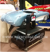 Restored Corvette Coin Operated Arcade Kiddie Ride