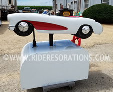 corvette kiddie ride restoration 